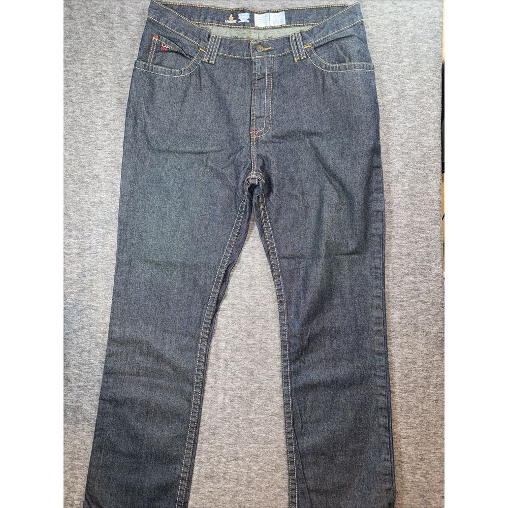 Lapco FR Mens Fire Resistant Jeans Straight Leg 100% Cotton Dark Wash Size 38x34